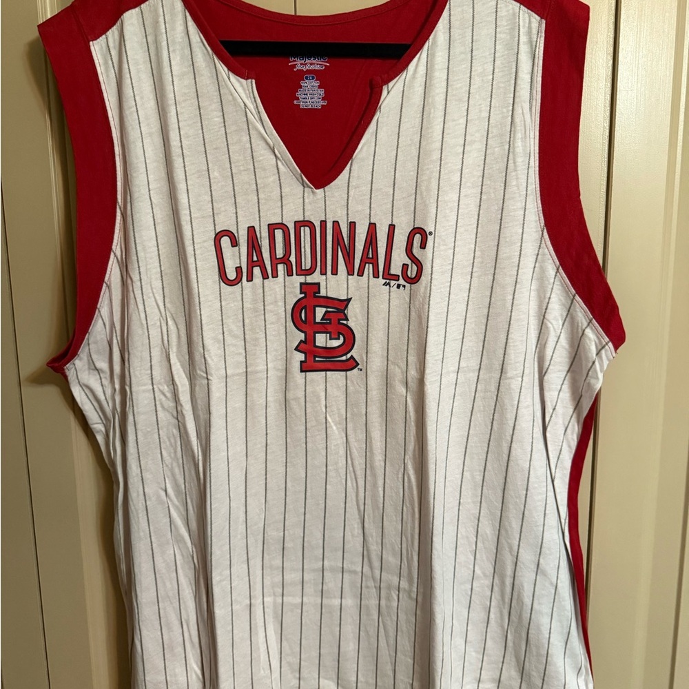 Majestic Red Fan Fashion Apparel Worn Once